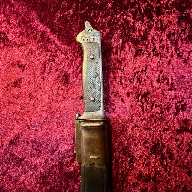 Ref: Danish M1889 Krag Bayonet and Scabbard.
